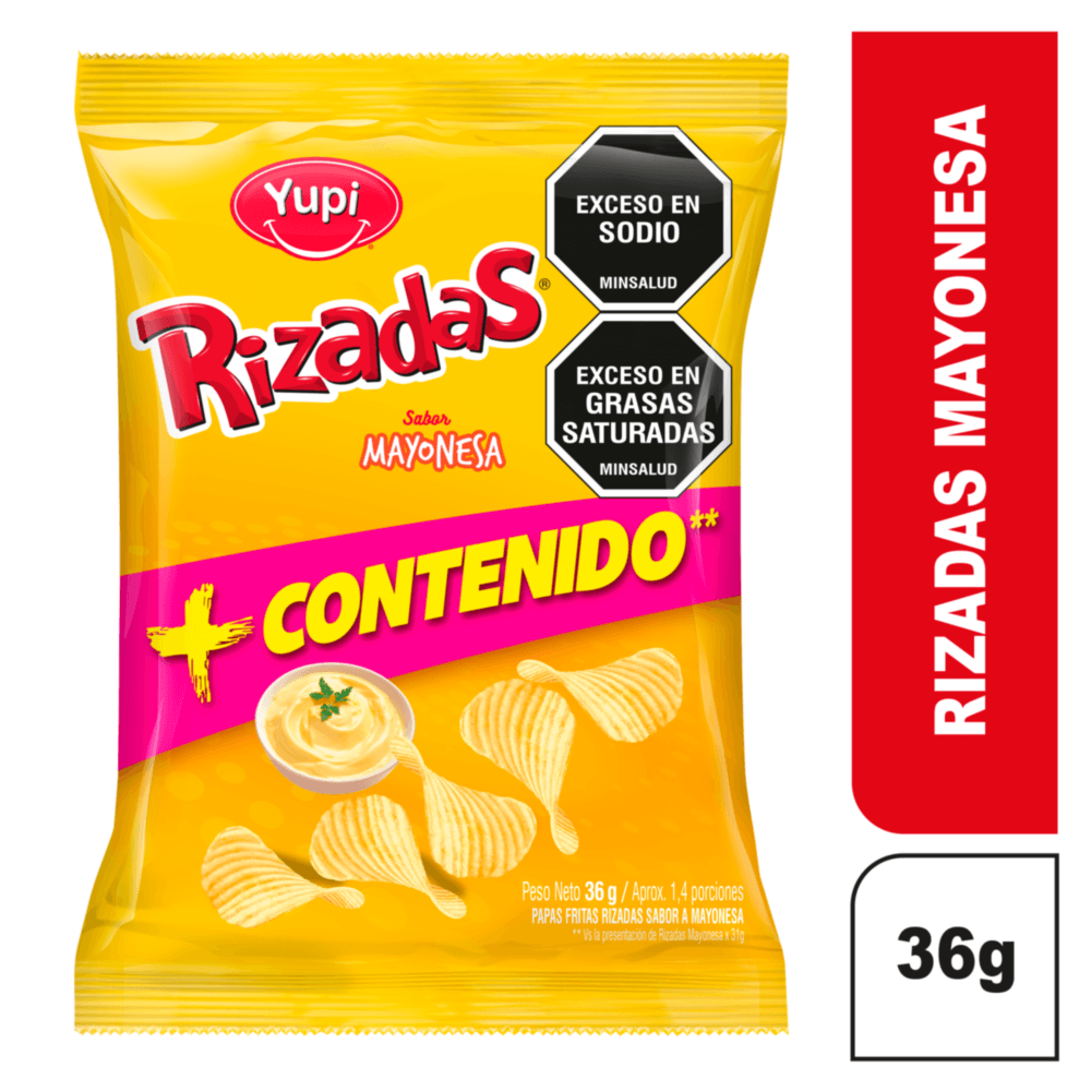 PAPAS RIZADAS MAYONESA X36