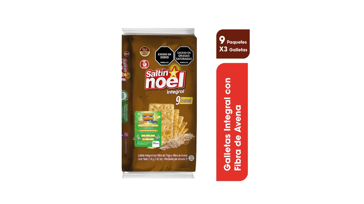 GALLETAS SALTIN NOEL INTEGRAL X9