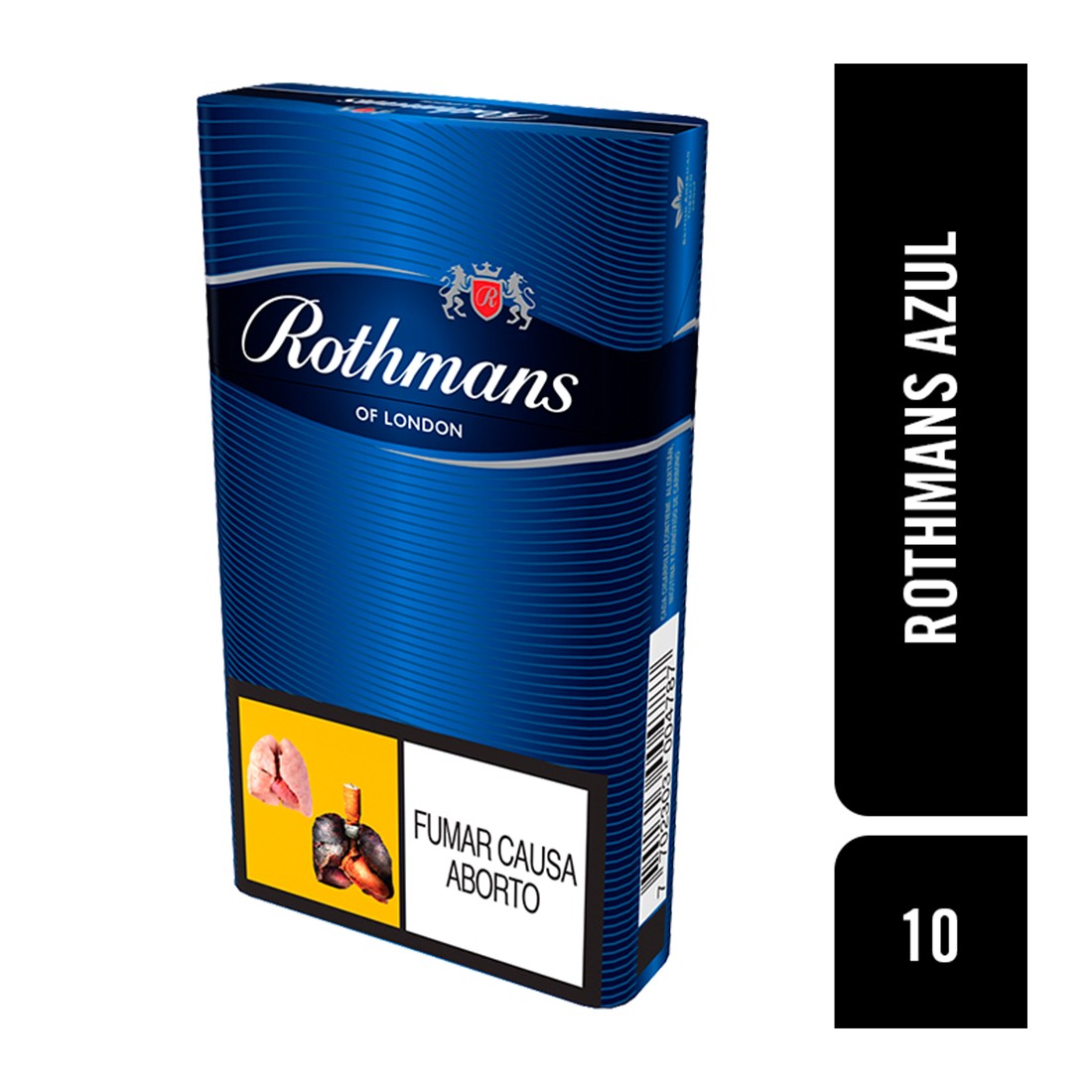 CIGARRILLOS ROTHMANS AZUL X10