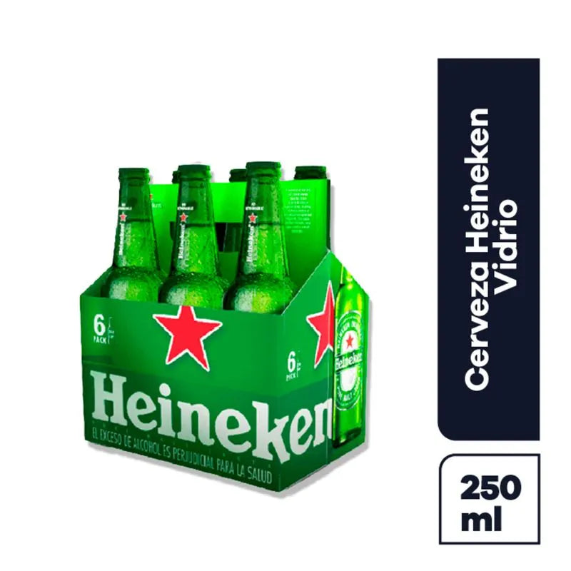 CERVEZA HEINEKEN 6X250