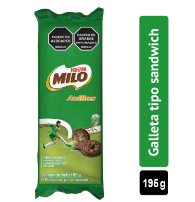 GALLETA MILO ANILLOS X6
