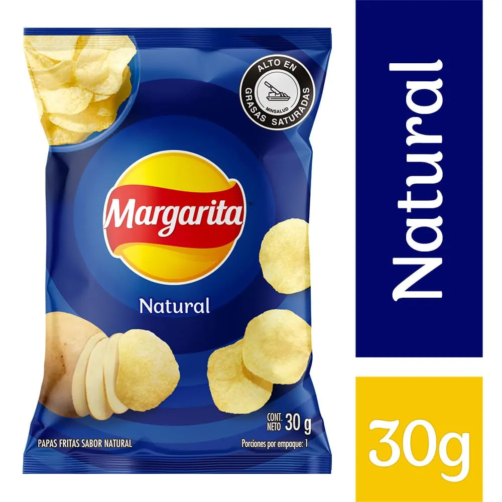 PAPAS MARGARITA NATURAL X30
