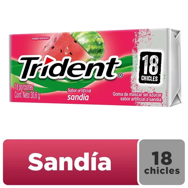CHICLES TRIDENT SANDIA X18