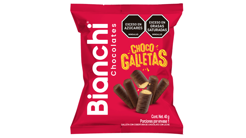 CHOCOLATES BIANCHI CHOCO GALLETAS X40