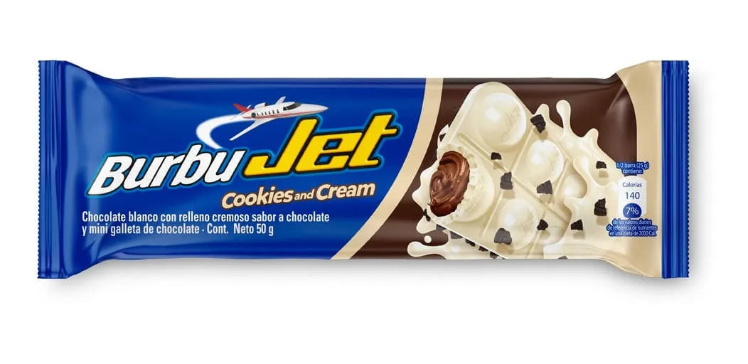 CHOCOLATINA BURBU JET COOKIES AND CREAM X50