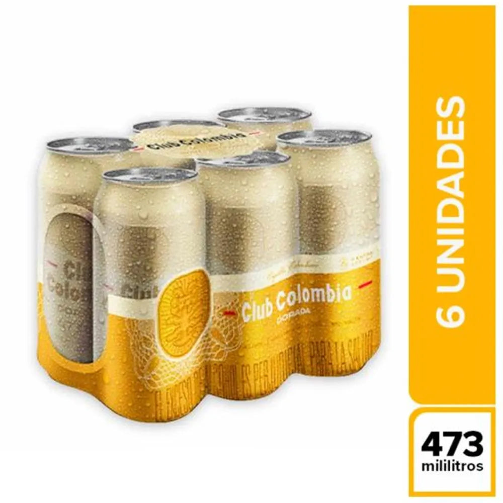 CERVEZA CLUB COLOMBIA 6X473