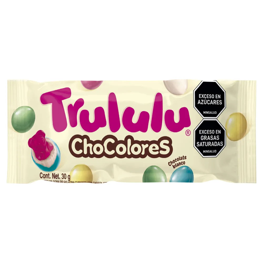 DULCE TRULULU CHOCOLORES BLANCO X30