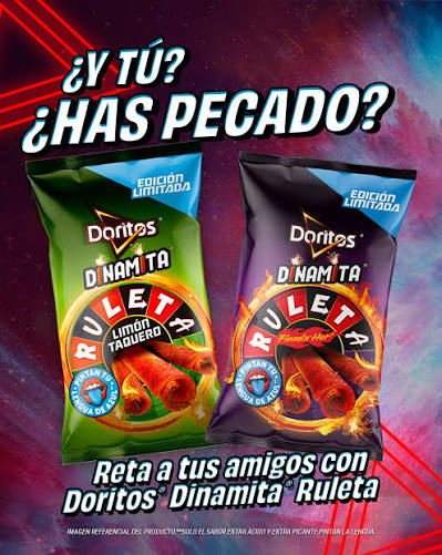 DORITOS DINAMITA FLAMIN HOT RULETA X50