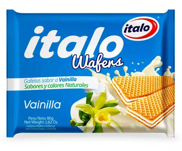 GALLETA ITALO WAFER MINITACO VAINILLA X80