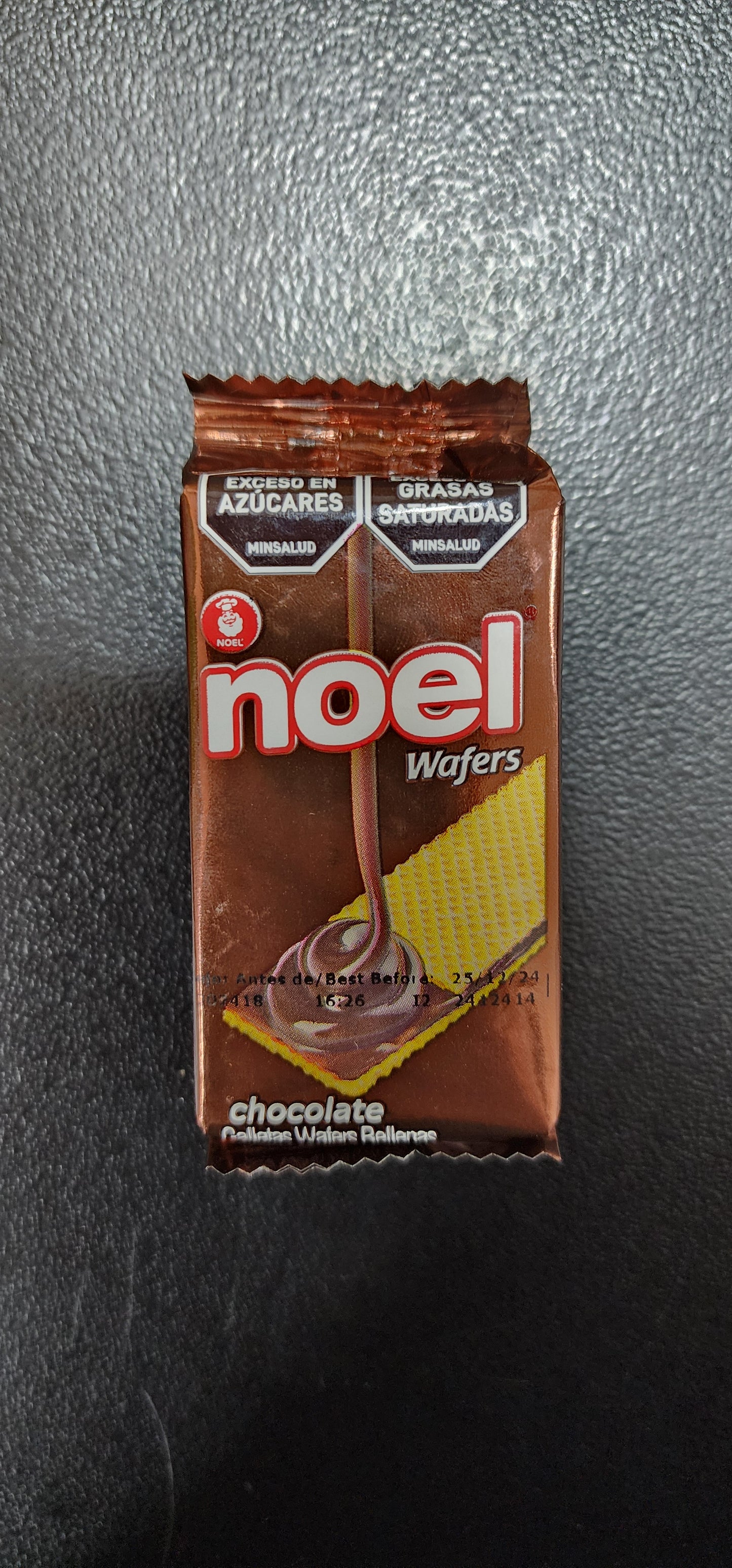 GALLETAS NOEL WAFERS CHOCOLATE UNIDAD