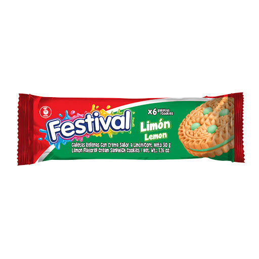 GALLETAS FESTIVAL LIMON X6