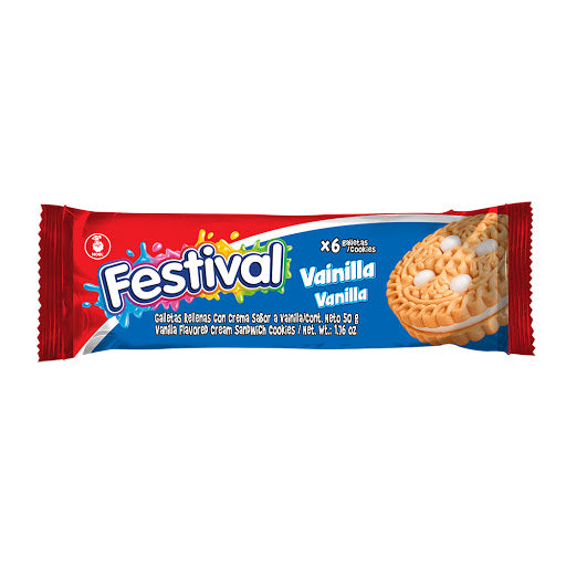 GALLETAS FESTIVAL VAINILLA X6