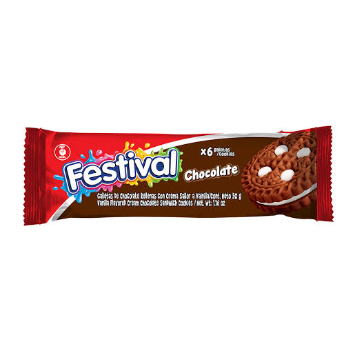 GALLETAS FESTIVAL CHOCOLATE X6