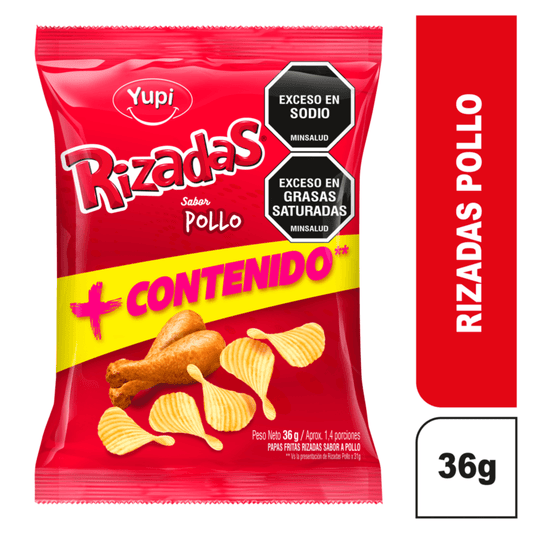 PAPAS RIZADAS POLLO X36