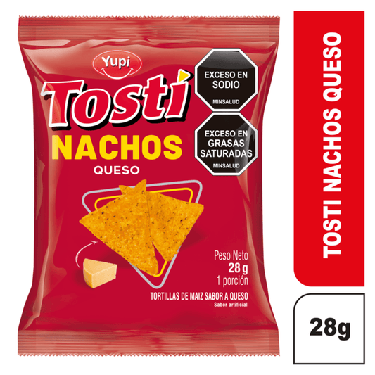 TOSTI NACHOS QUESO X28