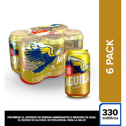 CERVEZA AGUILA LIGHT 6X330