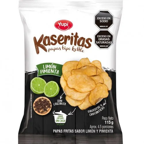 PAPAS KASERITAS LIMON PIMIENTA X115