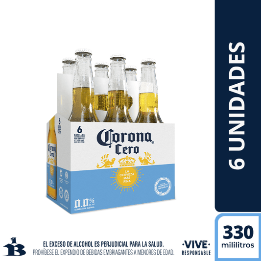 CERVEZA CORONA CERO 6X330