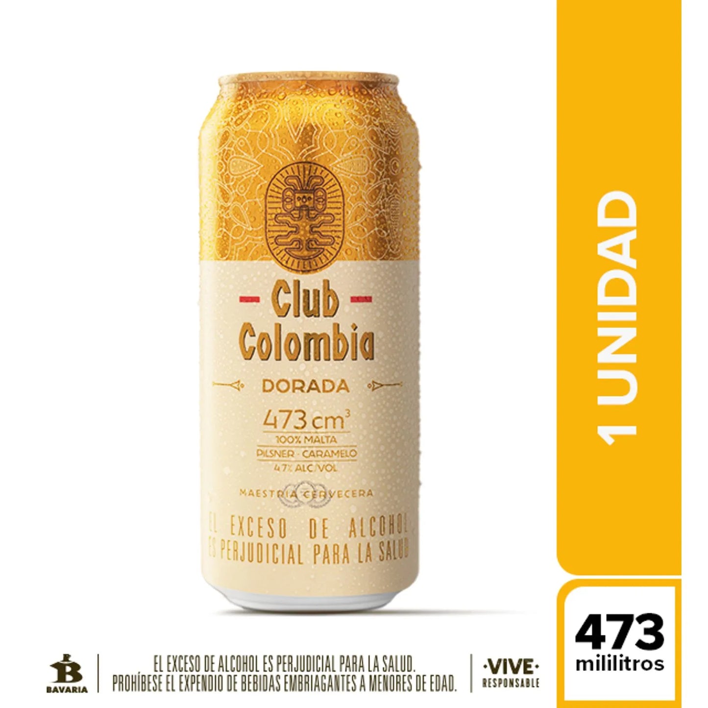 CERVEZA CLUB COLOMBIA DORADA X473