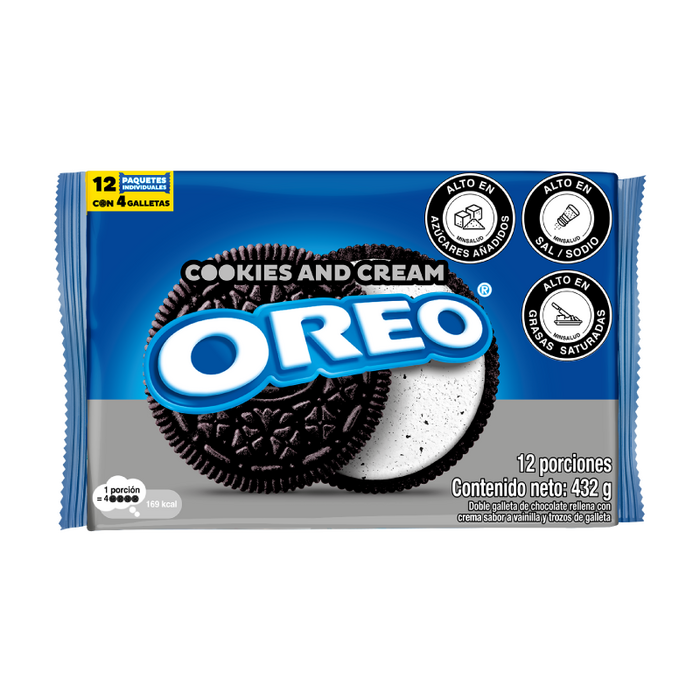 GALLETAS OREO COOKIES AND CREAM X12