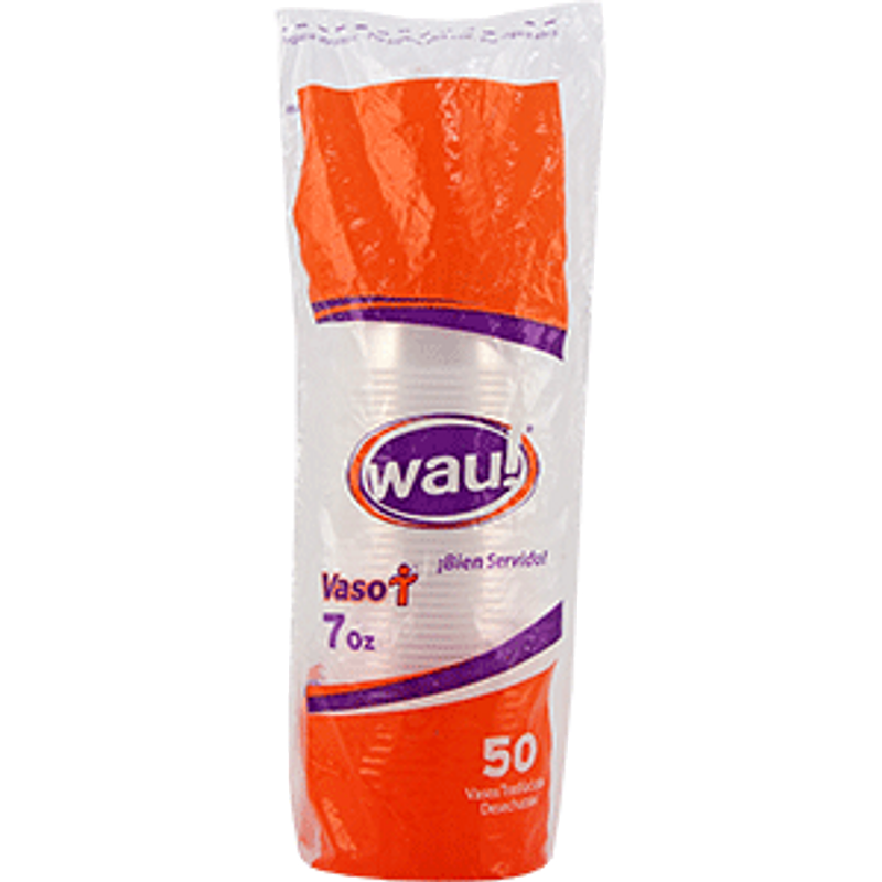 VASOS WAU 7 ONZ X50 UND