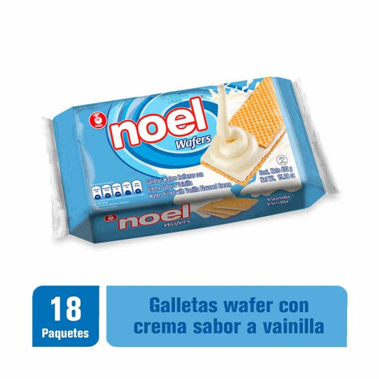 GALLETAS NOEL WAFERS VAINILLA X18