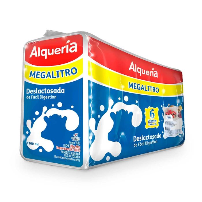 LECHE ALQUERIA DESLACTOSADA 6X1100