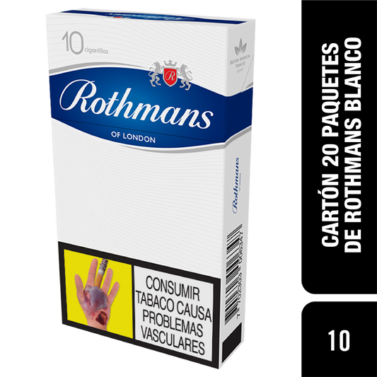 CIGARRILLOS ROTHMANS BLANCO X10