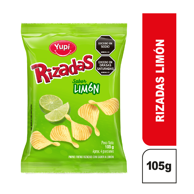 PAPAS RIZADAS LIMON X105