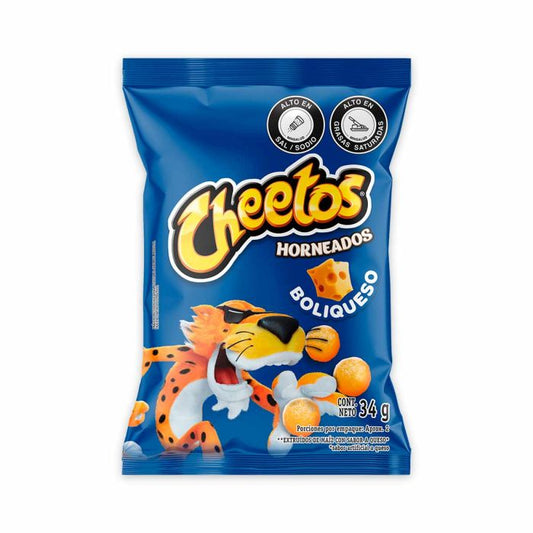 CHEETOS FRITOLAY HORNEADOS BOLIQUESO X34