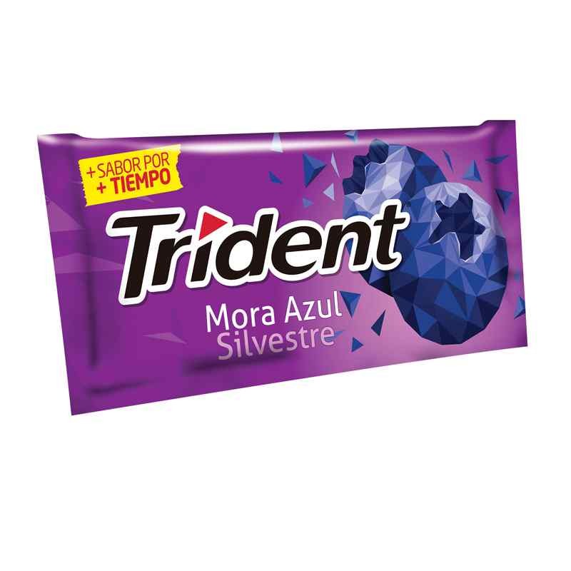 CHICLES TRIDENT MORA AZUL X5