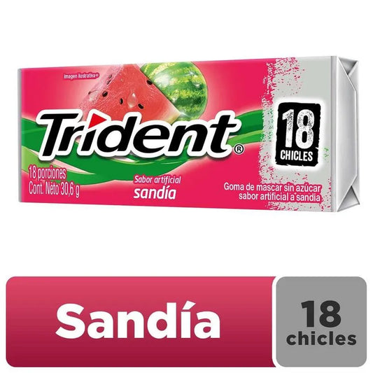 CHICLES TRIDENT SANDIA X18