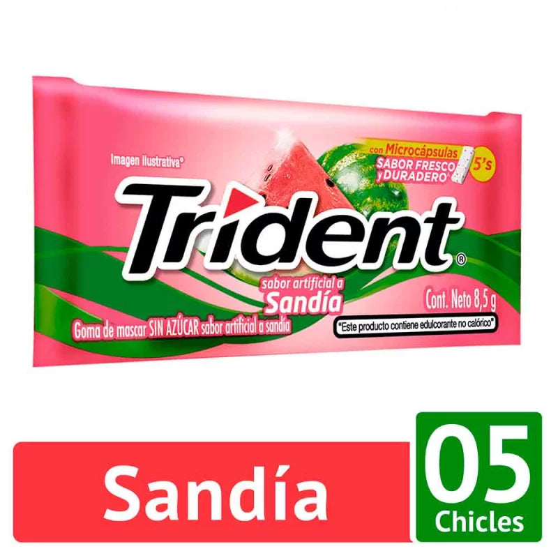 CHICLES TRIDENT SANDIA X5