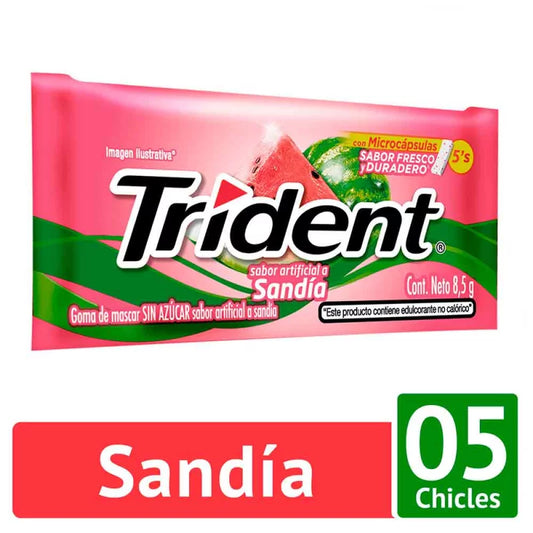 CHICLES TRIDENT SANDIA X5