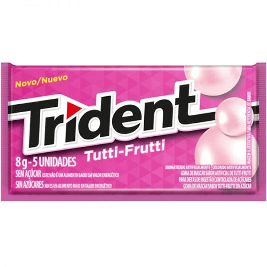 CHICLES TRIDENT TUTTI FRUTTI X5