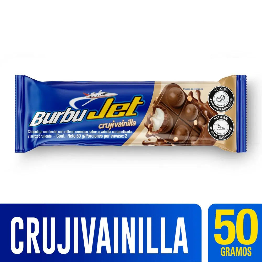 CHOCOLATINA BURBU JET CRUJIVAINILLA X50
