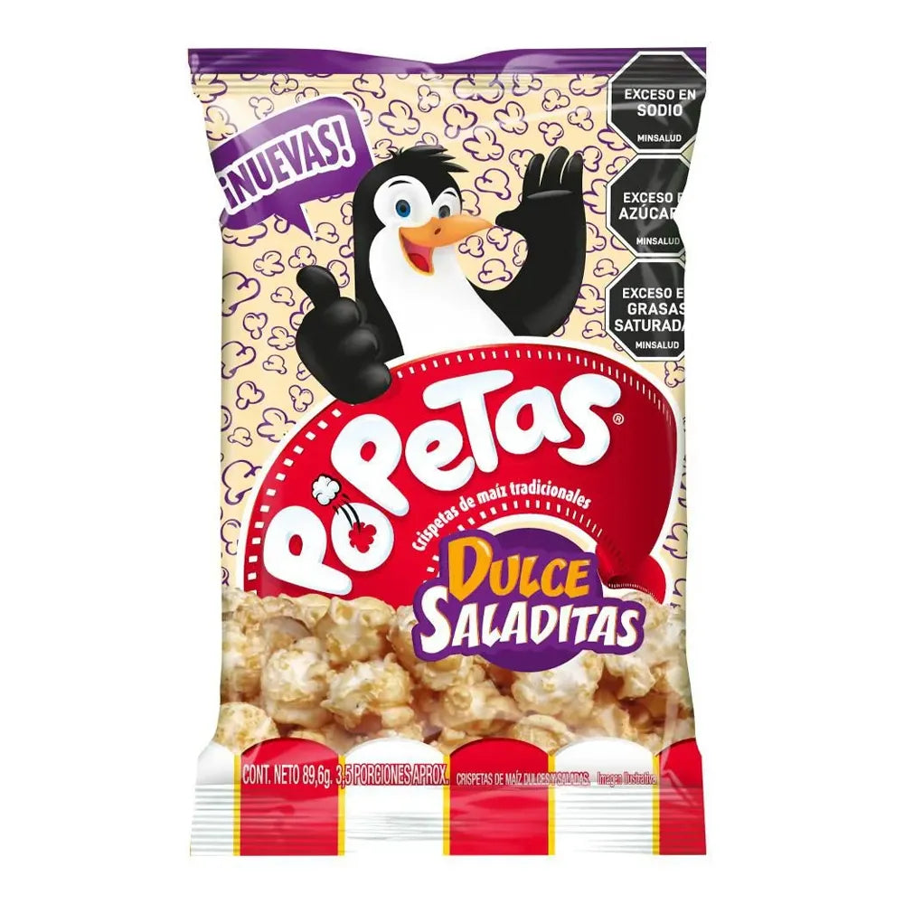 CRISPETAS POPETAS DULCE SALADITAS X89,6