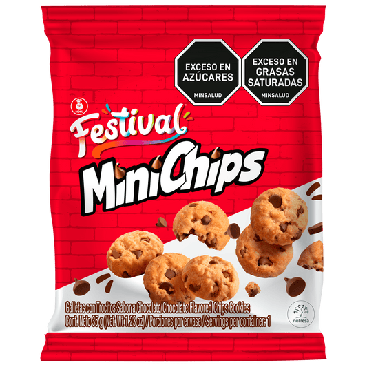 GALLETAS FESTIVAL MINICHIPS X35