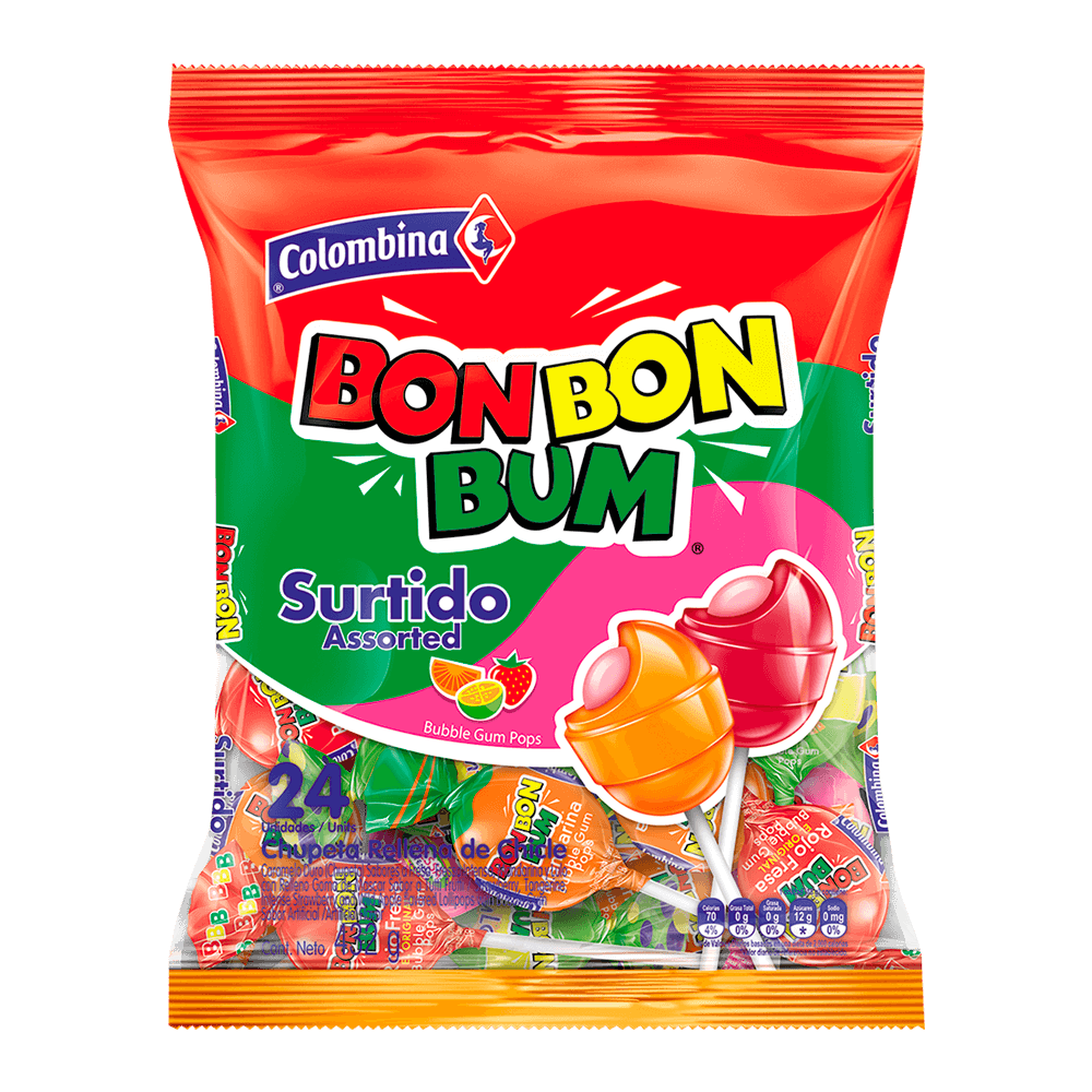 DULCE BON BON BUM SURTIDO X24