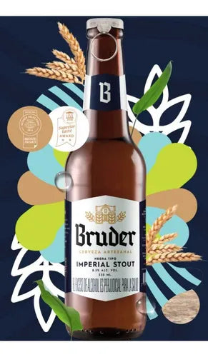 CERVEZA BRUDER RUBIA X330