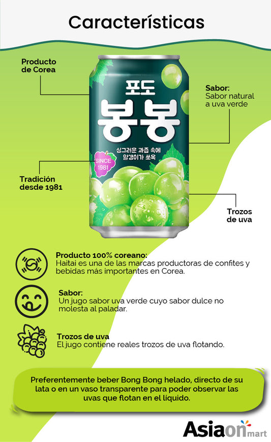 JUGO DE UVA VERDE BONG DONG X340
