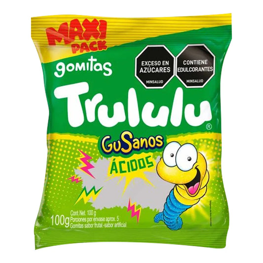 GOMAS TRULULU GUSANOS ACIDOS X100
