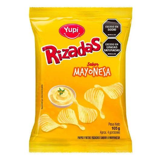 PAPAS RIZADAS MAYONESA X105