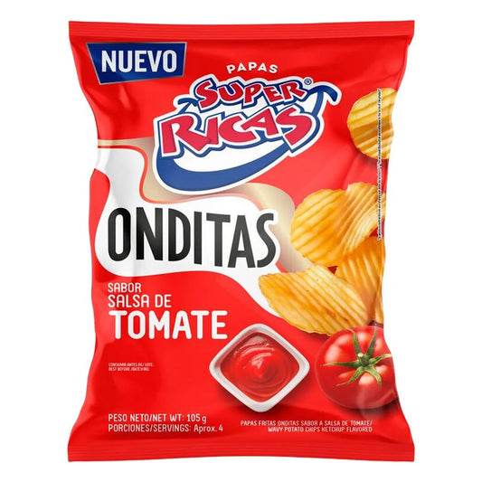 PAPAS SUPER RICAS ONDITAS SALSA DE TOMATE X105