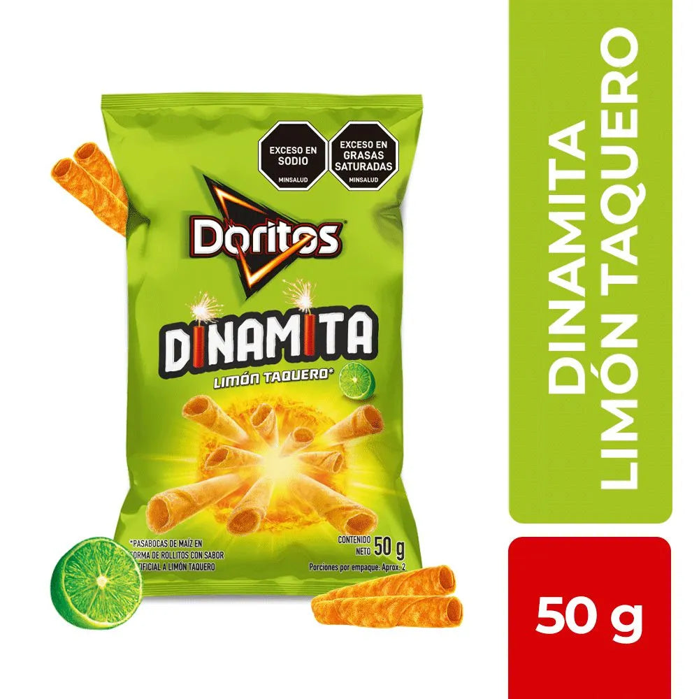 DORITOS FRITOLAY DINAMITA RULETA LIMON TAQUERO X50