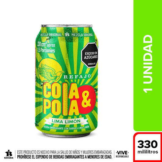 REFAJO COLA Y POLA LIMA LIMON X330