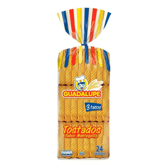 TOSTADAS GUADALUPE MANTEQUILLA X280