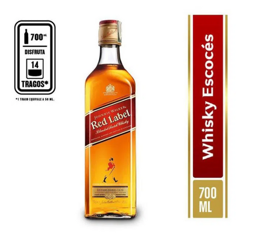 WHISKY JHONNIE WALKER RED LABEL X700