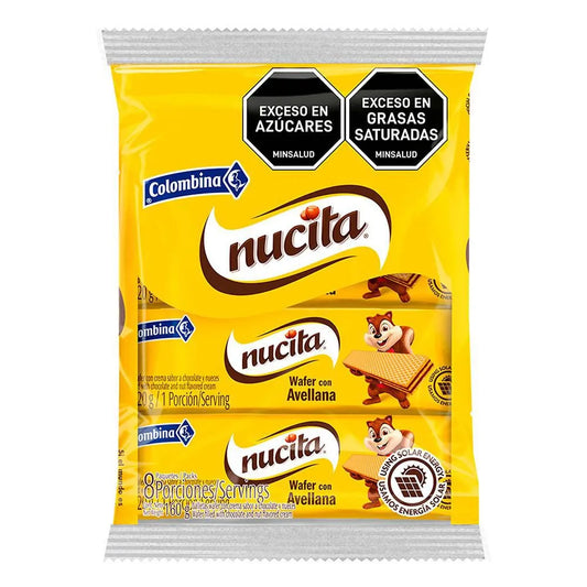 GALLETAS NUCITA WAFER X8