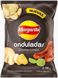 PAPAS MARGARITA ONDULADAS CHORIZO LIMON X36